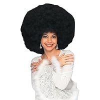 Forum Novelties womens 70's Disco Deluxe Jumbo Afro Costume Wig, Black, One Size US