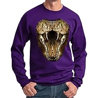 Mens Snake Sweatshirt Big Cobra Snake Sweat Shirt