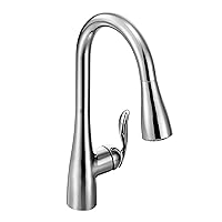 Moen Arbor Chrome One-Handle Kitchen Faucet with Pull Down Sprayer Featuring Power Boost and Reflex, 7594C