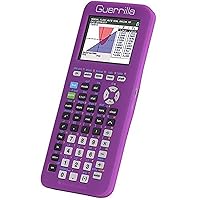 Silicone Case for Texas Instruments TI-84 Plus CE Color Edition Graphing Calculator With Screen protector and Graphing Ruler, Purple