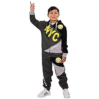 a2z4kids Kids Boys Tracksuit NYC DLX Project Print Hoodie & Bottom Jog Suit Age 7-13 Year