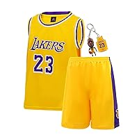 Kinder Junge Basketball Trikot #24 Los Angeles Jersey Swingman Top+Shorts SETS 