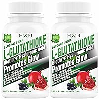 Glutathione Tablets 1000mg for Skin Whitening L-Glutathione, Vitamin C, E, Biotin, Hyaluronic and Alpha Lipoic Acid for Face, Under Eye Dark Circles, Collagen Supplements for Women -120 Tablet