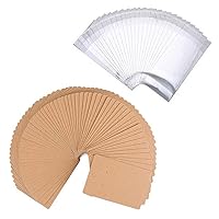 50/100/200 Set Earring Cards Earring Display Cards with Self-Sealing Bags for Earring Dangle Earring Holder Selling Jewelry Packaging Card Holder Cardboard