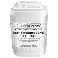 Nanoskin Automatic Car Wash Series TUNNEL SUDS Foaming Shampoo, for Foamer Units, Direct Injection Equipment, Hydrominder Premix (Dilution 300:1~500:1), 5 Gallons