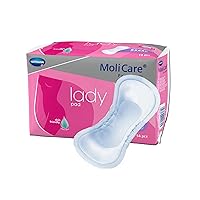 MoliCare Premium Lady Pads Female Incontinent Pad 6-1/2 X 16 Inch 168654, Lady 4.5 Drop, 14 Ct