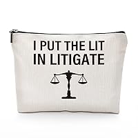 Motivational Lawyer Gifts Cosmetic Bag Funny Lawyer Gifts for Women Attorney Counsel Paralegal Law Teacher Student Appreciation Makeup Bag Travel Toiletry Bag Graduation Christmas Birthday