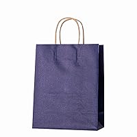 Kraft Bags 100 Pcs, Kraft Paper Bags with Handles Brown Paper Bags Great for Birthday Christmas Graduations Baby Showers Thanksgiving Halloween Easter Mother's Day Holiday Boutique-F-6x3x8in