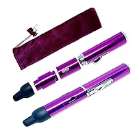 Torch Lighters, Fengfang Windproof Lighter Metal Tube Built-in Detachable Refillable Butane Torch Handheld Lighte, Mens Gifts (1 Pack Purple)