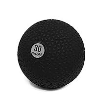Slam Ball, No-Bounce Ball for Exercise, Cross Training and Core Strength Workout 30lbs - Triangle Black