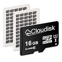 100 Pack Micro SD Card 16GB Flash Memory Card Micro SDHC C10, A1, U1, UHS-I