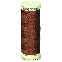Gutermann Top Stitch Heavy Duty Thread 33 Yards-Chocolate