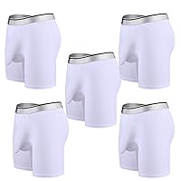 Andongnywell 5-Pack Men's Elephant Nose Boxer Briefs Breathable Ice Silk Trunk Underwear Underpants Knickers