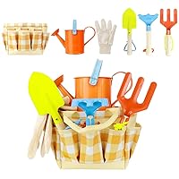 Tools for Tools Gardening Game for Children Shovel Rake Rigus Can Garden Toys with Beach Set 7 PCs Storage Bag
