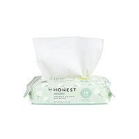 The Honest Company Dry Baby Wipes | 100% Organic Cotton, Gentle, Disposable | 48 Count