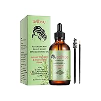 Rosemary Oil for Hair Growth, Natural Rosemary Essential Oils, Premium Grade with Glass Dropper Rosemary Essential Oil, Used for Scalp Massager, Skin Care, Aromatherapy