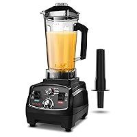 Professional Blender, Countertop Blender,Blender for kitchen Max 1800W High Power Home and Commercial Blender with Timer, Smoothie Maker 2200ml for Crushing Ice, Frozen Dessert, Soup,fish