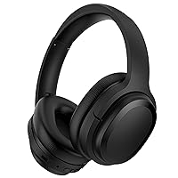 Unwind and Relax with Hybrid Active Noise Cancelling Over Ear Headphones - Bluetooth Wireless Headphones with Travel Case, Protein Earpads, 30H Playtime, Black