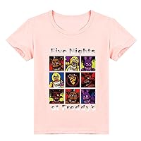 Boy Girls Novelty Short Sleeve Shirt Graphic Crewneck Tshirt for Summer