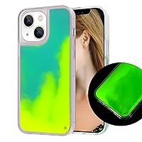 Losin Fluorescent Case Compatible with iPhone 15 Plus Quicksand Case Liquid Glow Sand Phone Case Luxury Glow in The Darkness Noctiluncent Liquid Luminous Sand Fashion Luxury Cover for Women and Men