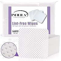 NXJ INFILILA Lint Free Nail Wipes for Nail Polish Remover 540Pcs Super Absorbent Dry Nail Pliosh Remover Pads Wipes Lint Free Wipes Nail Wipes