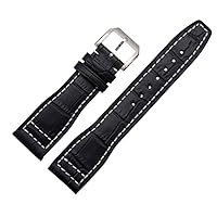 Embossed Leather Band Watch Strap 22mm for IWC Pilot's IW377709 IW502802 Watchs
