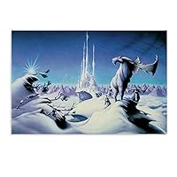 GSPPOST Roger Dean's Fantasy, Otherworldly Landscape Posters (3) Home Living Room Bedroom Decoration Gift Printing Art Poster Unframe-style 12x08inch(30x20cm)