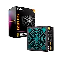 EVGA 650 G5, 80 Plus Gold 650W, Fully Modular, ECO Mode with Fdb Fan, 100% Japanese Capacitors, 10 Year Warranty, Compact 150mm Size, Power Supply 220-G5-0650-X1