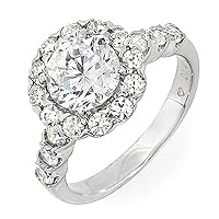 1.75ct GIA Round Cut Diamond Engagement Ring in Platinum