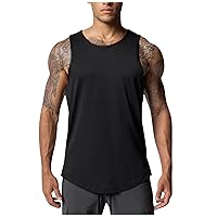 Men's Comfortable Gym Fitness Pattern Tank Top Bodybuilding Muscle Quick-Drying Breathable Sports Sleeveless Shirt