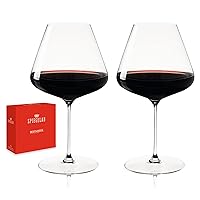 Spiegelau Definition Burgundy Wine Glasses Set of 2 - European-Made Crystal, Dishwasher Safe - 34 Ounces