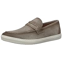 Driver Club USA Men's Leather Made in Brazil Slip on Penny Detail Sneaker