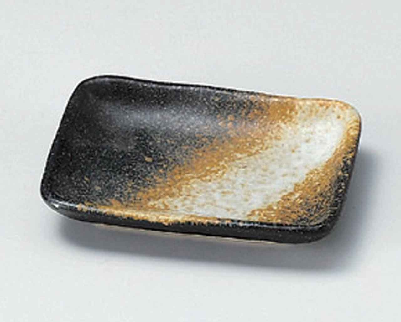 Bizen 4.1inch Set of 5 Small Plates porcelain Made in Japan