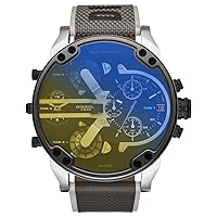 Diesel Mr. Daddy Watch for Men, multifunctional movement with Silicone, Stainless steel or Leather strap