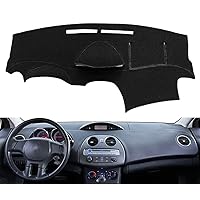 Dash Cover Mat Custom Fit for 2006-2012 Mitsubishi Eclipse/Eclipse Spyder Without Climate Sensor, Dashboard Cover Pad Carpet Protector(Black) F113