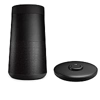 Bose SoundLink Revolve II Bluetooth Speaker, Triple Black with Charging Cradle