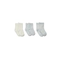Barefoot Dreams Kids Unisex CozyChic® Lite Infant Sock Set (Infant) Blue/Pearl One Size