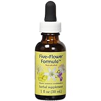 Flower Essence Services Five Flower Formula in Glycerin, 1 Ounce