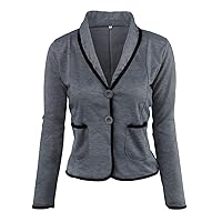 Andongnywell Womens Casual Elegant Work Office Blazer Jacket Long Sleeve Lightweight Casual Work Blazers Outwear