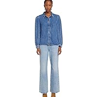 7 For All Mankind Womens Puffed Long-Sleeve Shirt