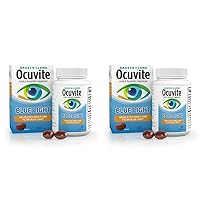 Ocuvite Bausch + Lomb Lutein 25mg Lutein & Zeaxanthin Supplement, 30 Softgels (Pack of 2)