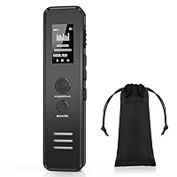 64GB Voice Recorder with Playback, 1536kbps Audio Recorder with Automatic Noise Reduction, USB-C Data Interface, and Password Protection, Tape Recorder for Lectures, Meetings, and More