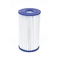Bestway 58095E Type IV or Type B Replacement Cartridge for 2500 Gallon Per Hour Filter Pumps to Keep Pool Water Clean and Clear