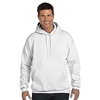Hanes 9.7 oz. Ultimate Cotton 90/10 Pullover Hood, Large, WHITE