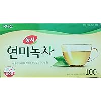 Dong Suh Korean Brown Rice Green Tea Pack of 1(100tea Bag)
