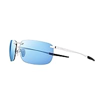 Revo Sunglasses Descend Z: Polarized Rimless Lens with Stainless Steel Arms