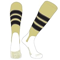 OTC Baseball Softball Stirrup Socks (C, 5in) Vegas Gold, Graphite, Black