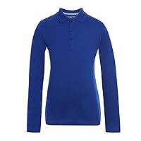 Tommy Hilfiger Long Sleeve Interlock Fit Polo Shirt School Uni M Clothes Girls