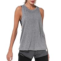 Pattyboth Athletic Women Tank Tops Loose Fit Activewear Workout Clothes Sports Racer Back Cotton Shirts