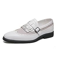 Men's Loafers Formal Shoes Slip-On Formal Tassel Tuxedo Suit Shoes